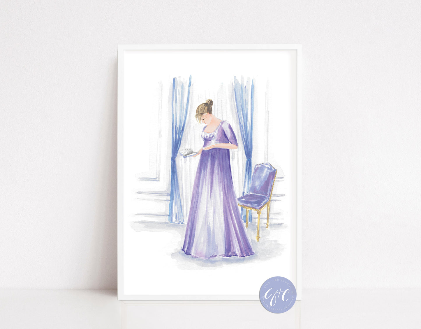Jane Austen Northanger Abbey fan art series, book art print