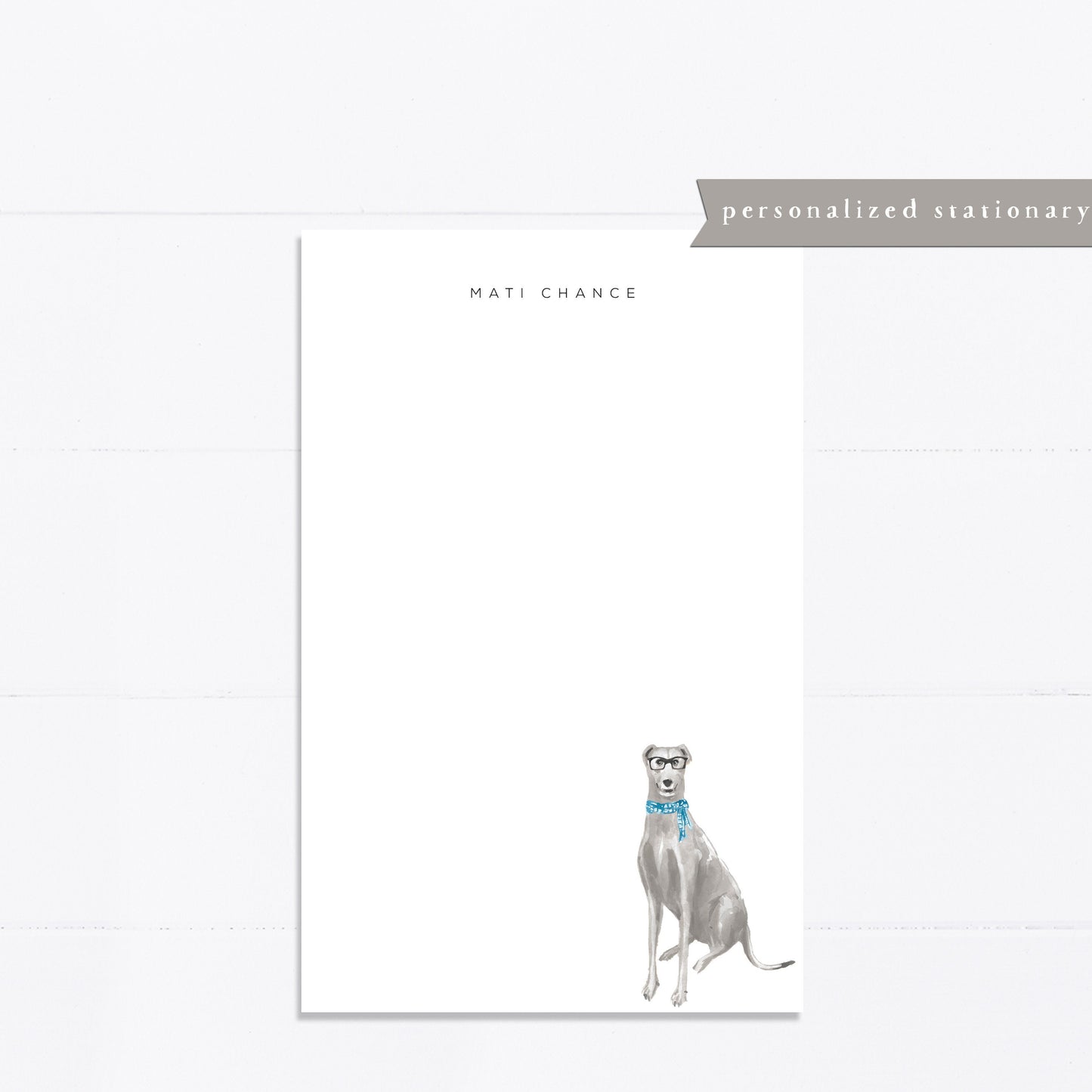 Greyhound gift, Personalized notepad, greyhound, dog lover gift, grocery list, notepad, things to do list, 5.5x8.5, gift for, list maker