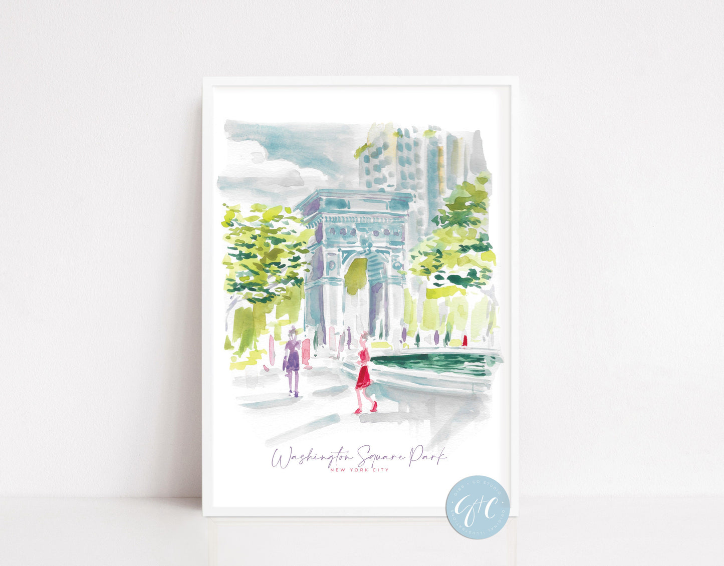 Grand Central Station, New York Travel art, Museum, the Met, Flatiron, Washington Square Park, travel art print