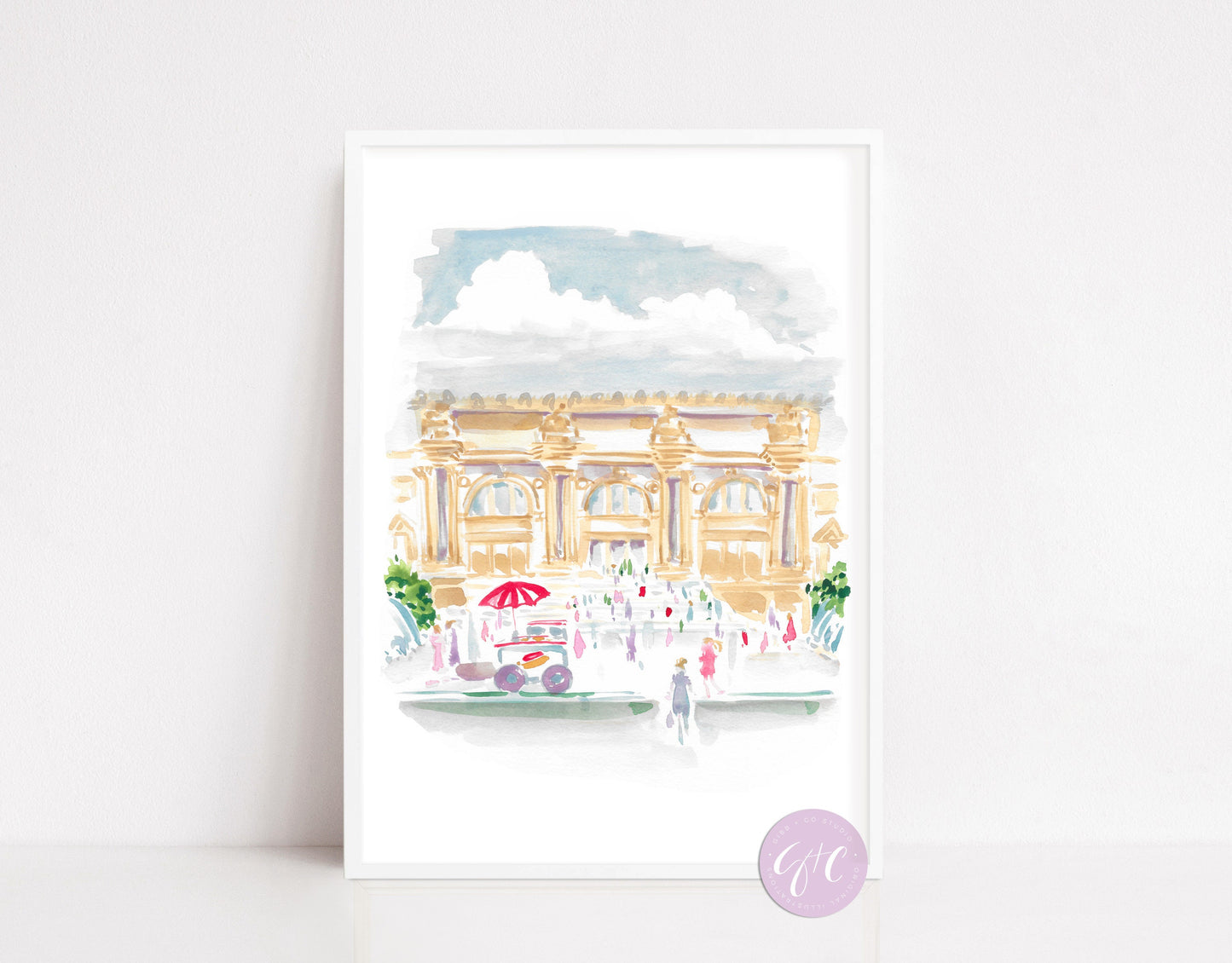 Grand Central Station, New York Travel art, Museum, the Met, Flatiron, Washington Square Park, travel art print