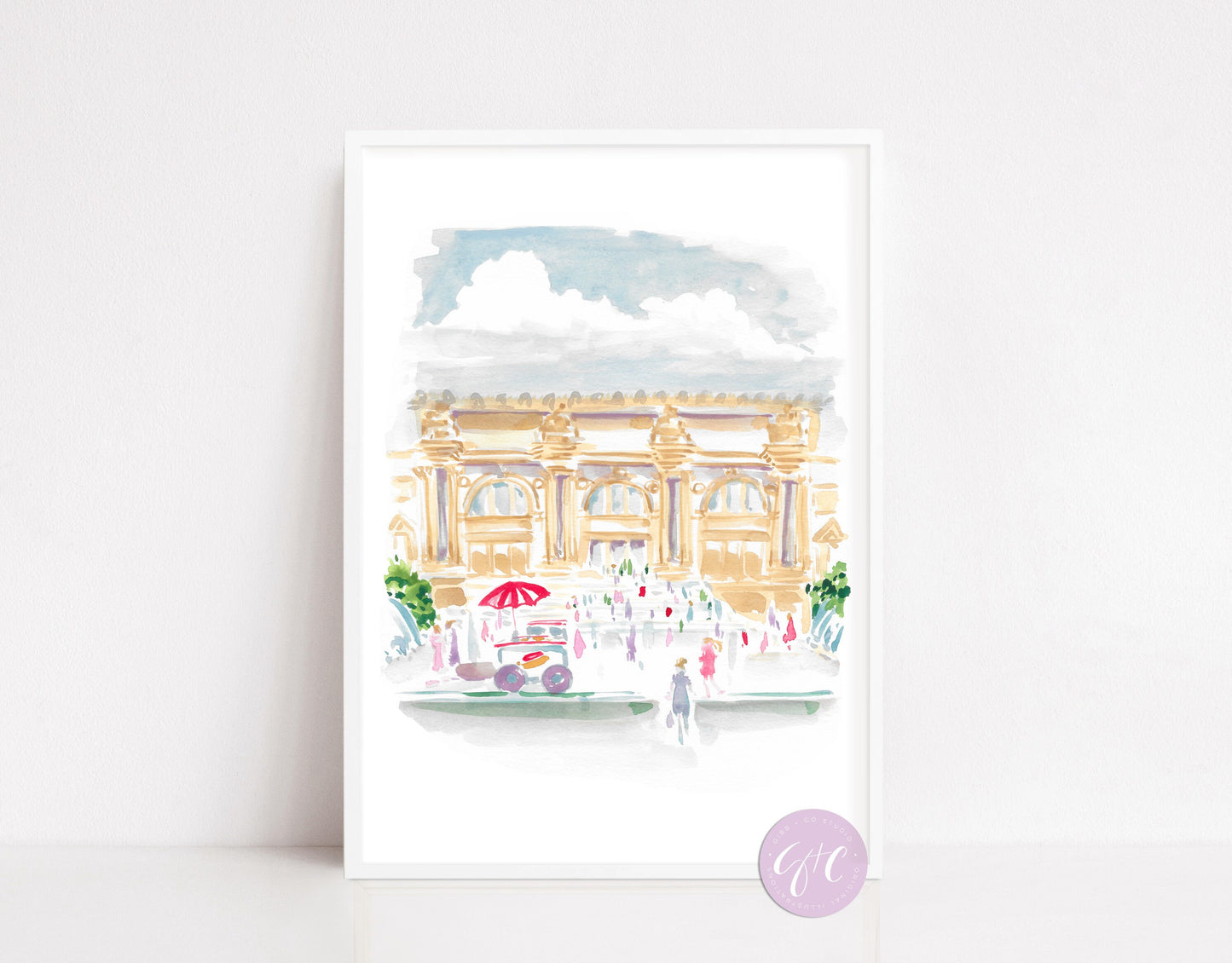 New York art, Grand Central Station, Museum, the Met, Flatiron, Washington Square Park, travel art print