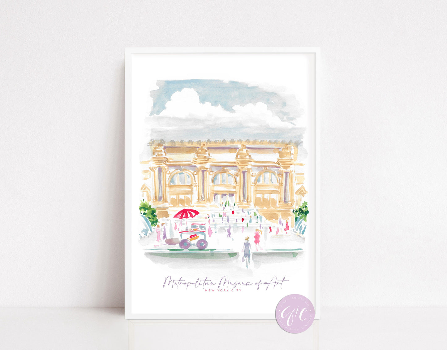Grand Central Station, New York Travel art, Museum, the Met, Flatiron, Washington Square Park, travel art print