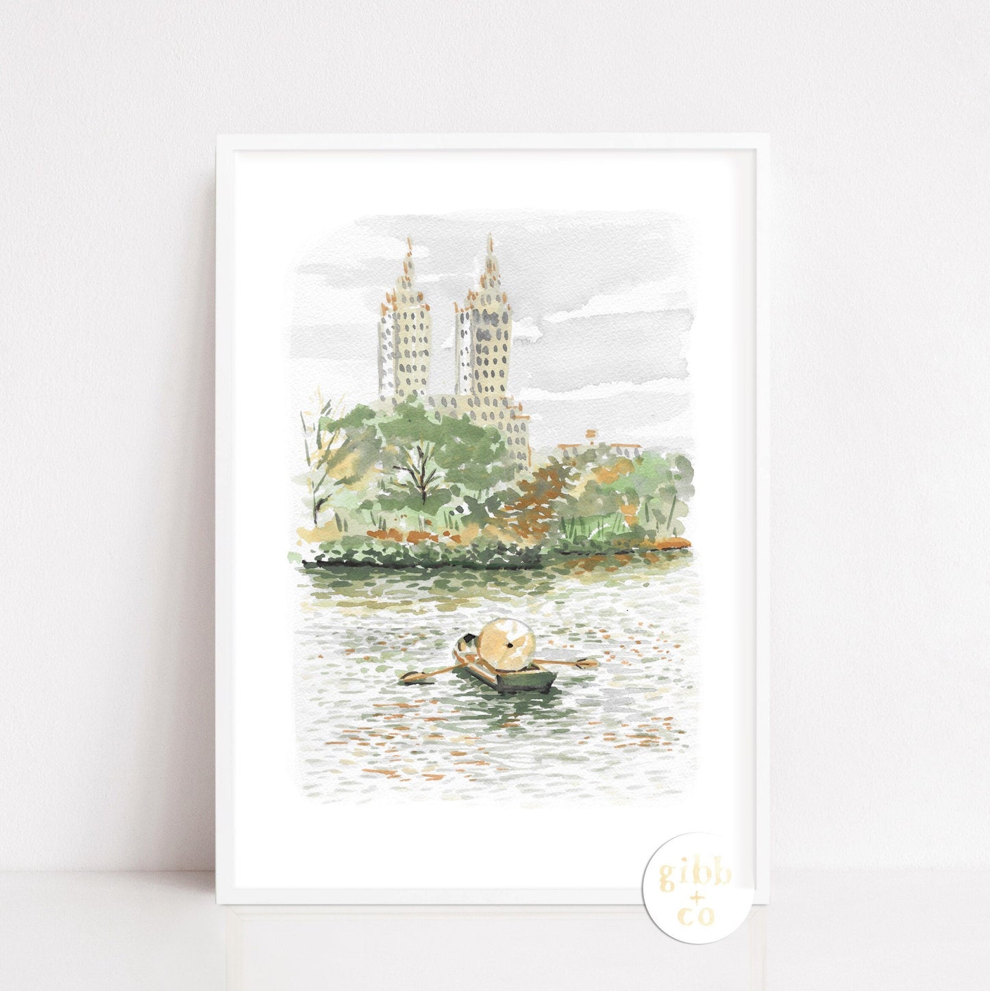 Travel art print, New York, Central Park, lunch at the Palm, architecture lover, art print, travel art print
