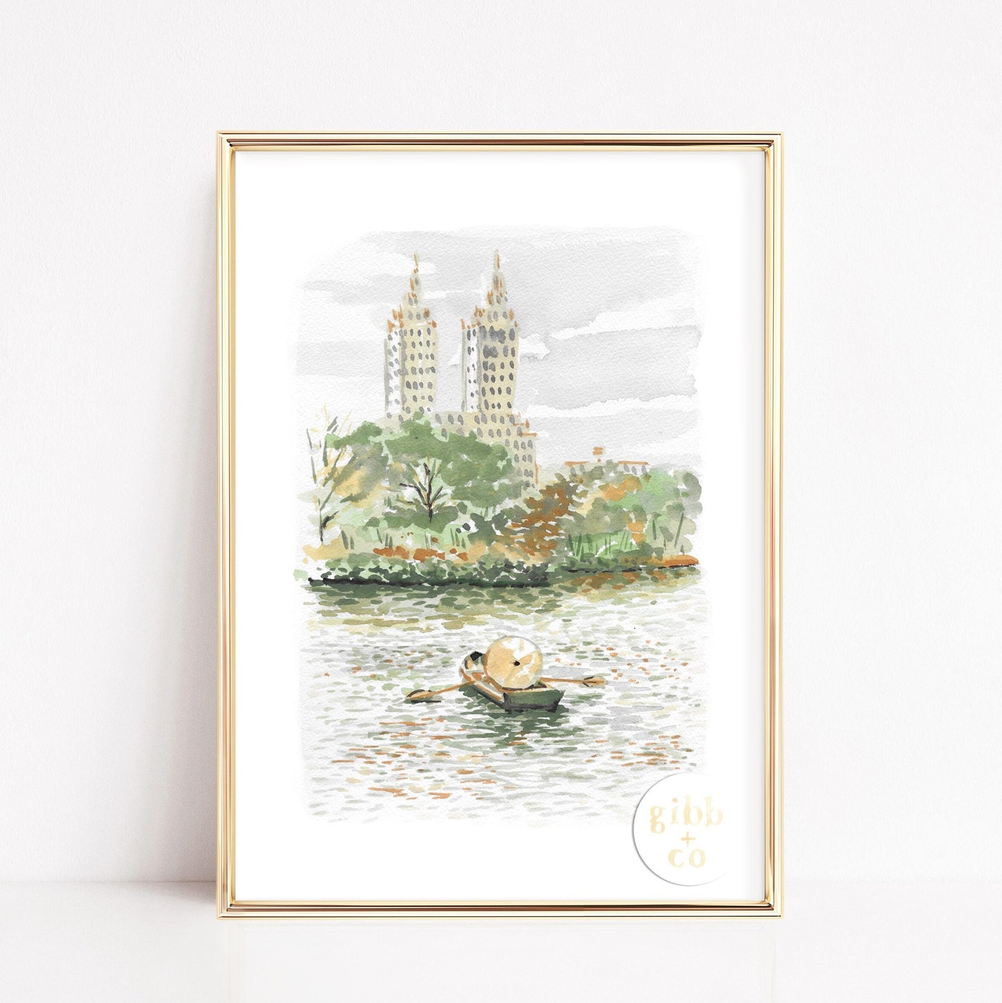 Travel art print, New York, Central Park, lunch at the Palm, architecture lover, art print, travel art print