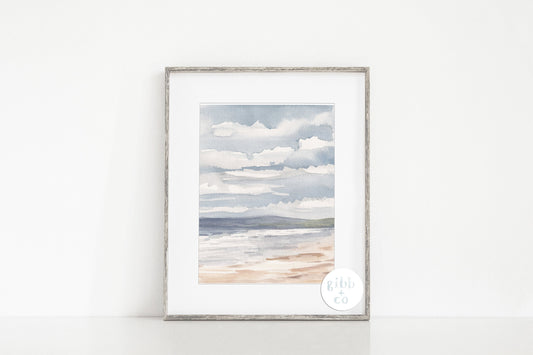 Irish Coast, Coastal art print, Ireland travel art print