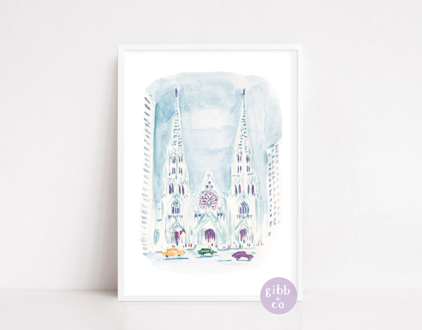 New York Public Library art, Empire State, St Patricks Cathedral, Bethesda Fountain, travel art print