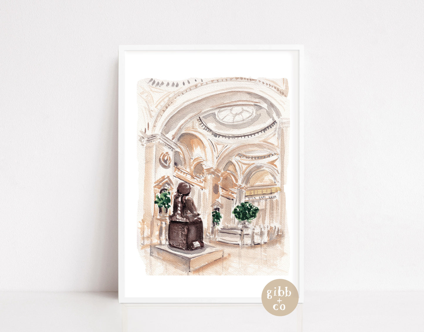 the Met, New York travel art, Metropolitan Museum, Central Park, Bethesda Fountain, Washington Square Park, travel art print