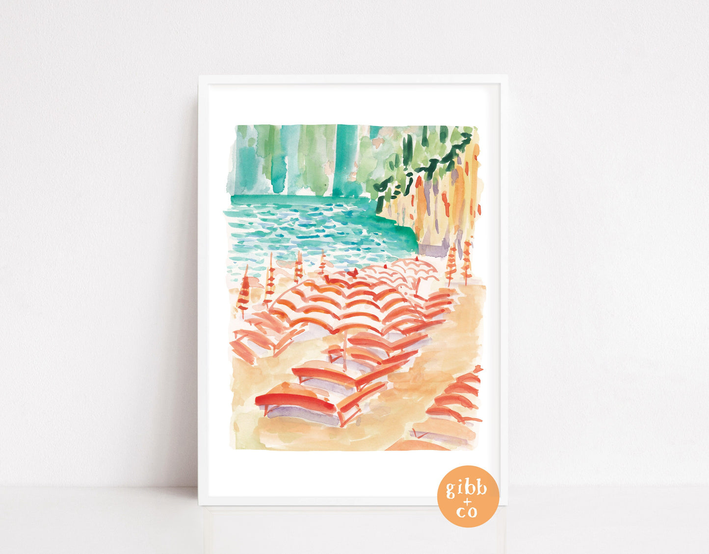 Amalfi Coast travel art, Positano travel art, Italy art print, Positano travel watercolor, Amalfi coast, travel art print