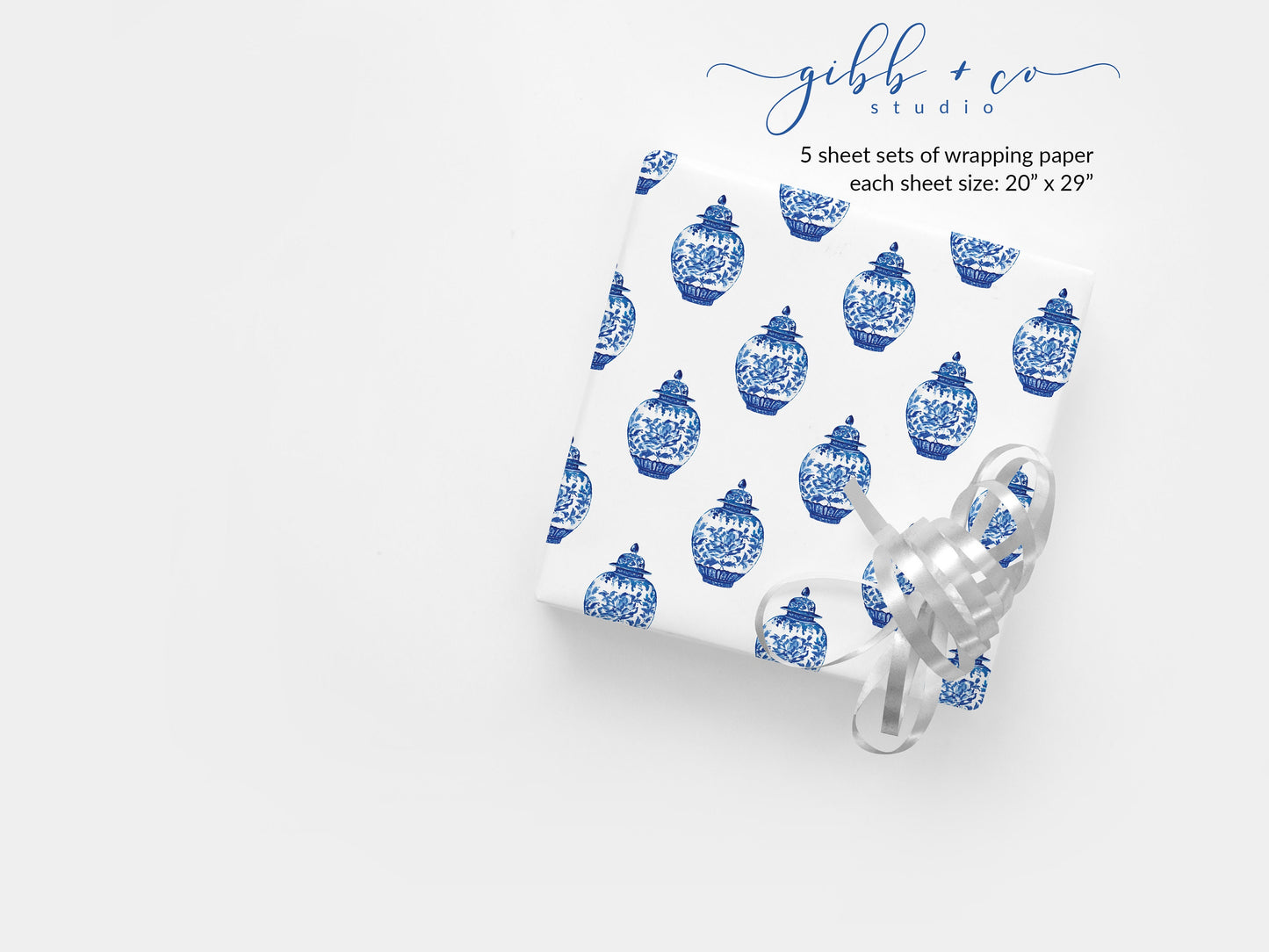 Chinoiserie Ginger Jar wrapping paper