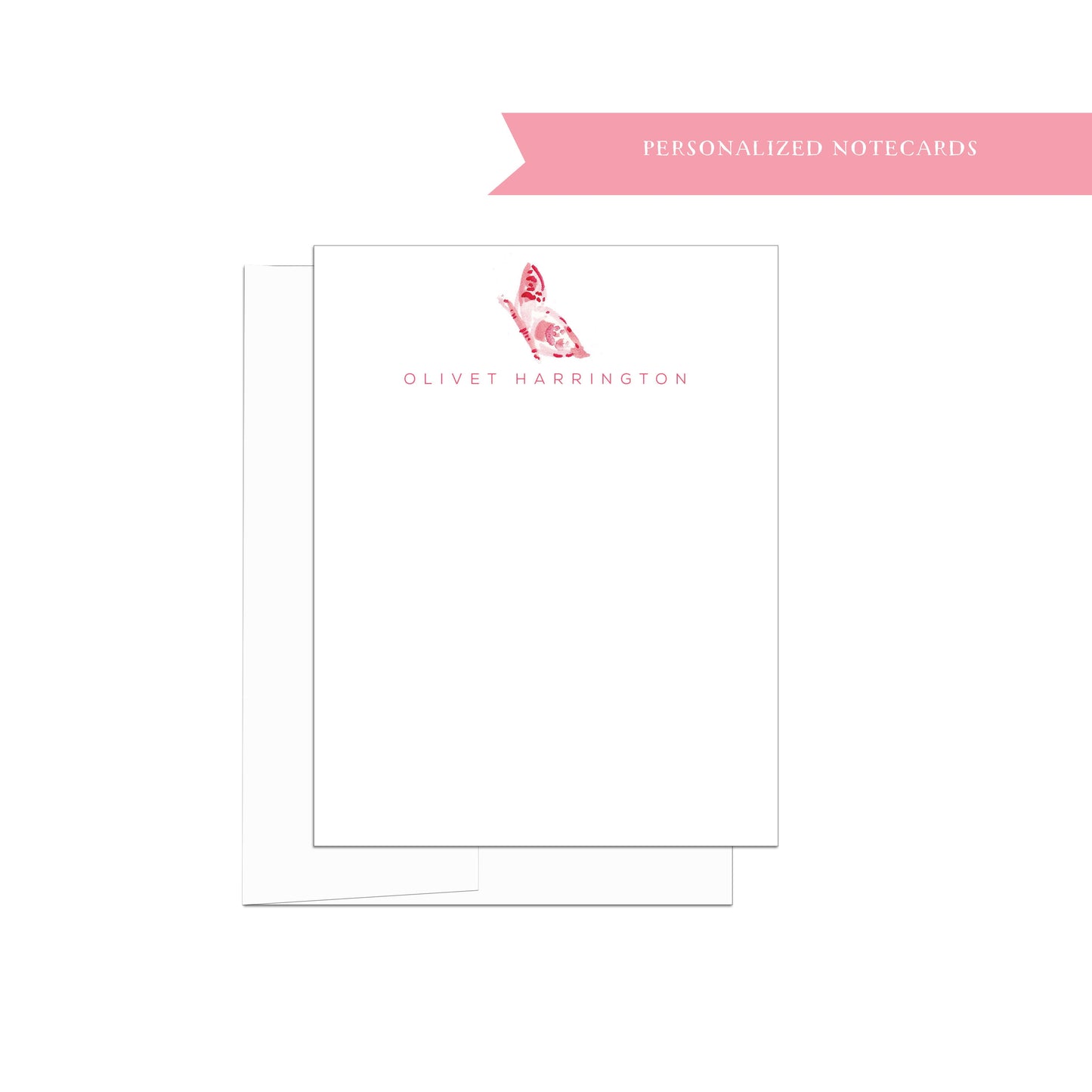 Pink notecards, peacock, personalized stationery, personalized notecards, stationery, watercolor stationery set, gift for, illustration