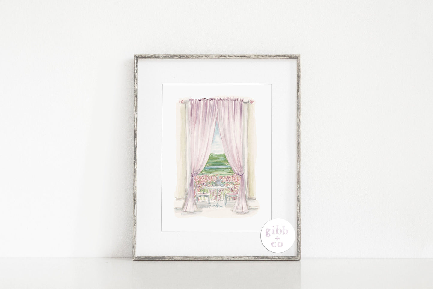 Wisteria Spring Balcony, Rose Spring Balcony, architecture lover, floral art print, garden art print