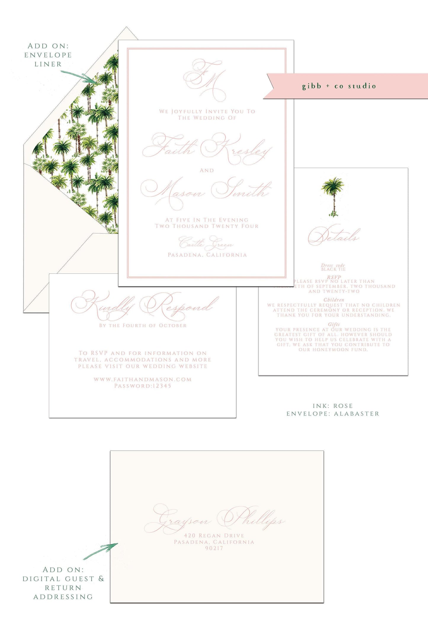 Watercolor Tropical Wedding Invitations, Semi Custom, Beach Theme, deposit