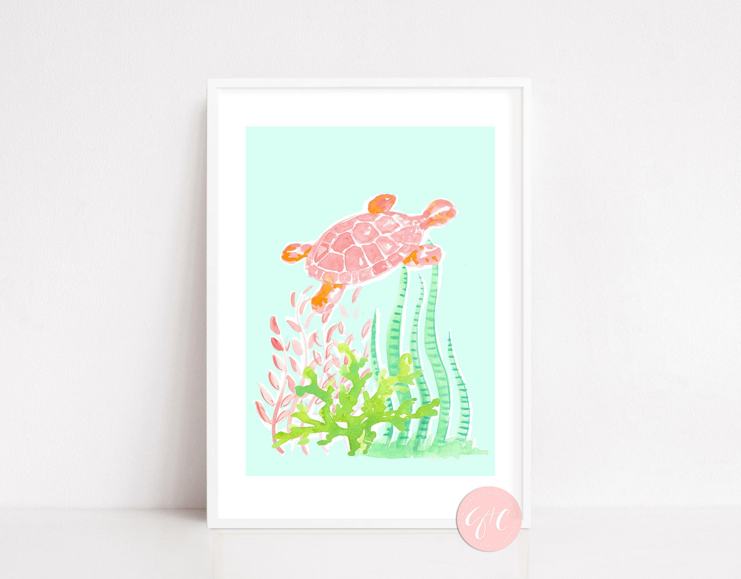 Under the Sea Resort Bright nursery art print