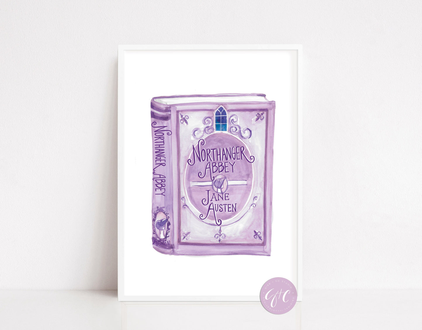 Jane Austen Northanger Abbey scene fan art, book art print