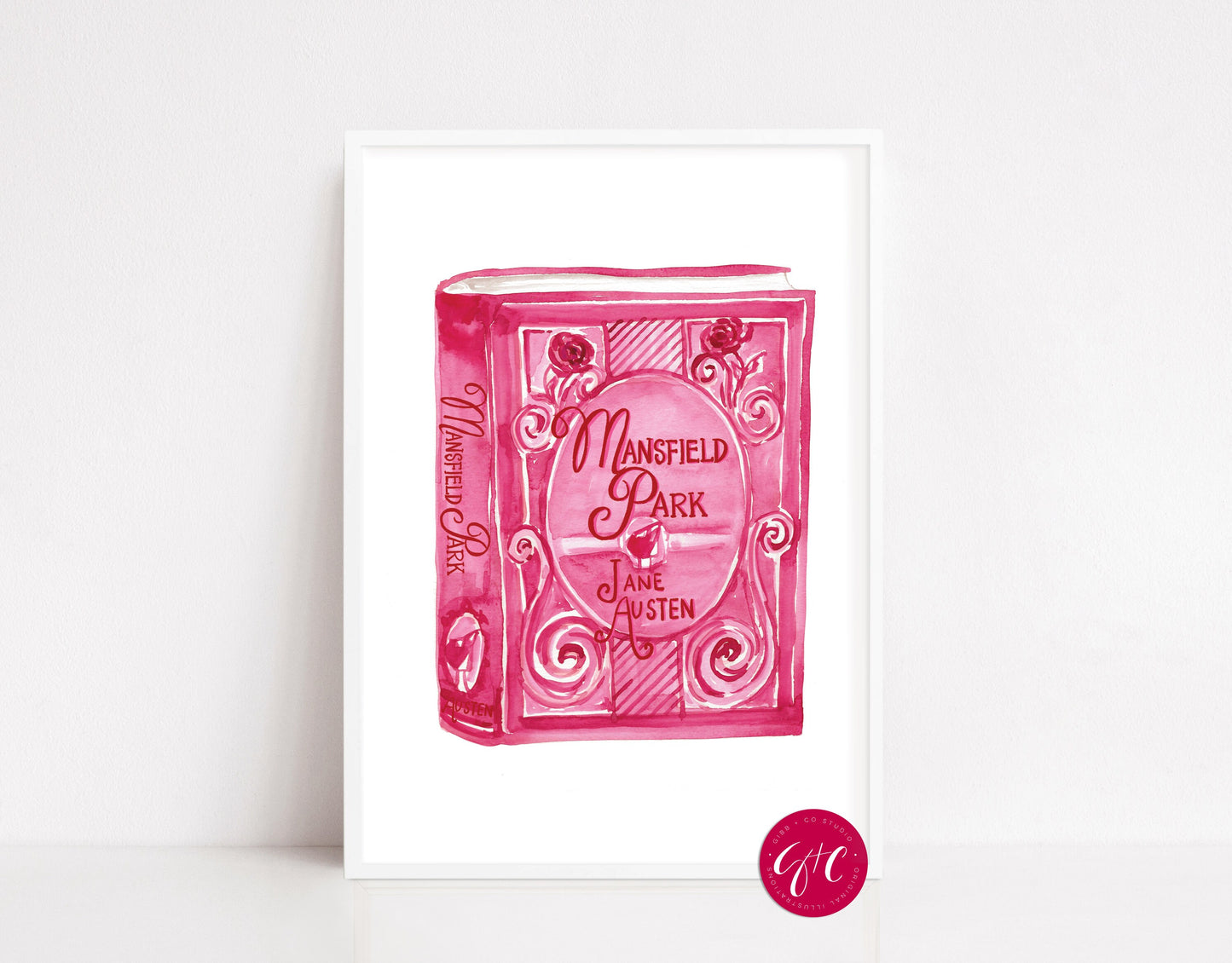 Jane Austen Mansfield Park fan art, book art print