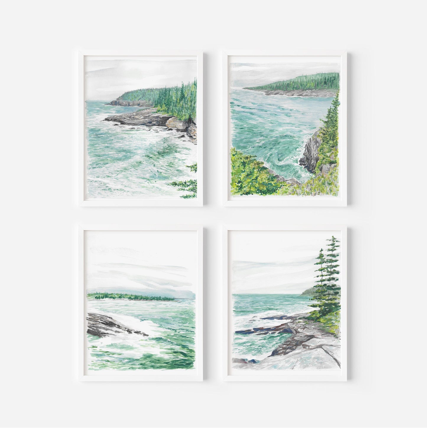 Maine, Acadia National Park, Coastal art print, travel art print