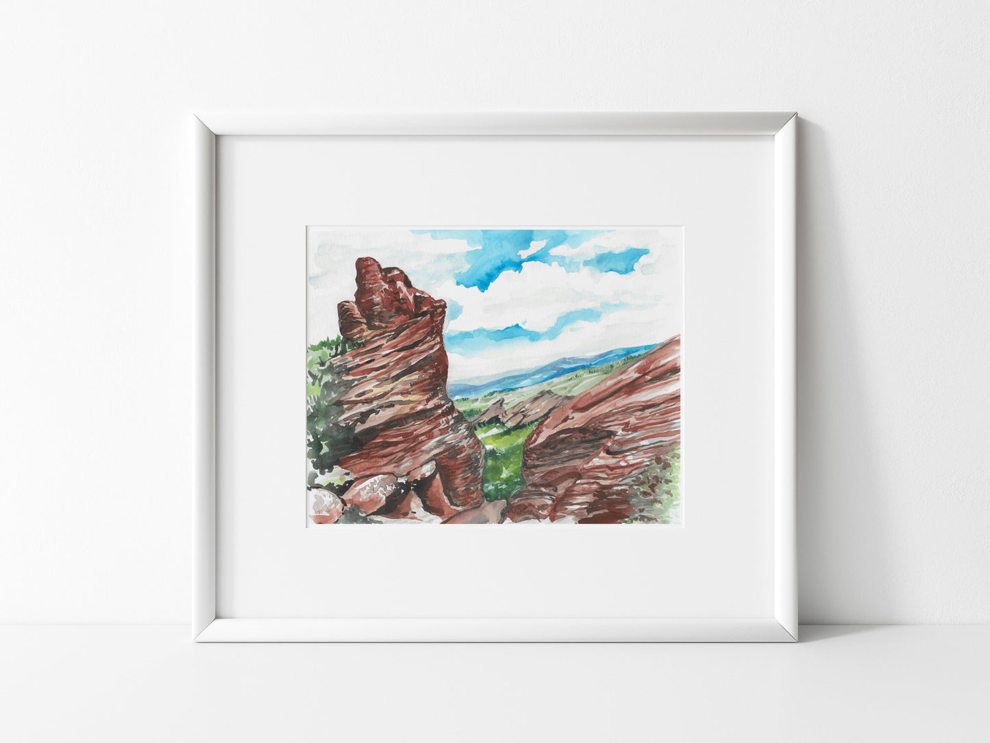 Colorado, Red Rocks, Denver, landscape, travel art print