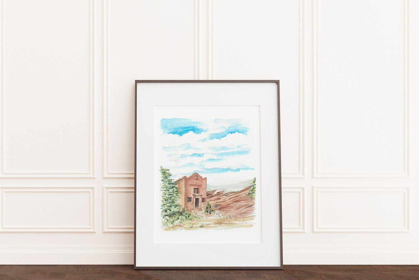 Red Rocks collage, Denver, landscape, travel art print