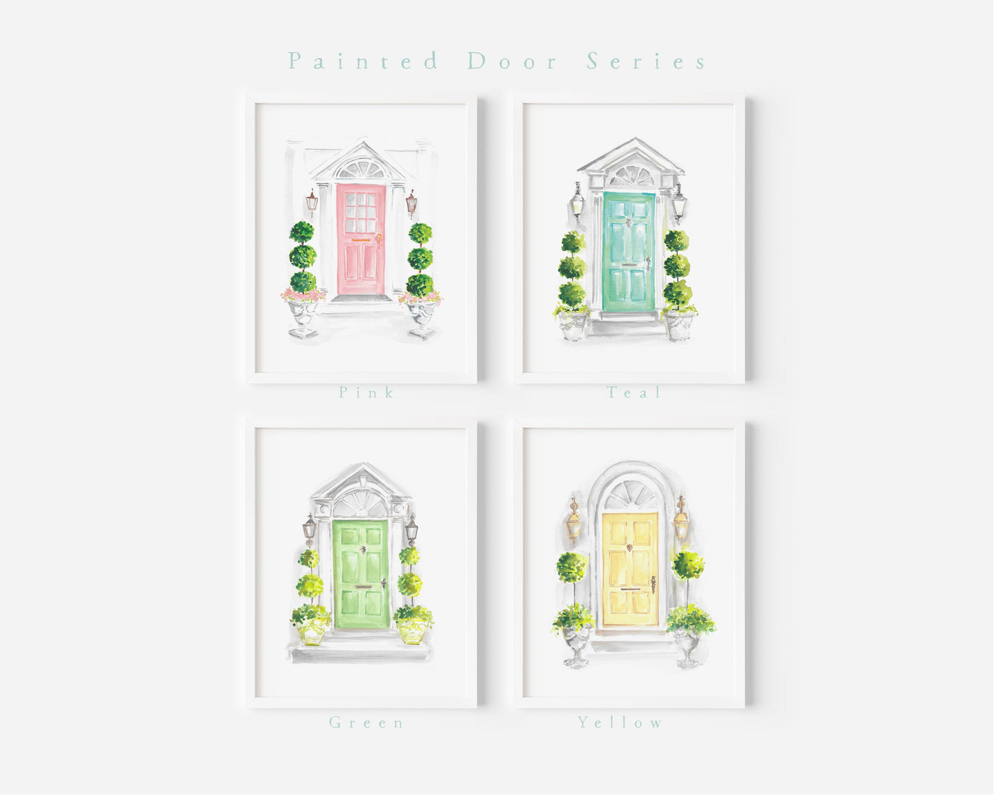 Personalized notepad, Green door, Charleston, bridal gift, custom, monogram, notepad, things to do list, 5.5x8.5, gift for her