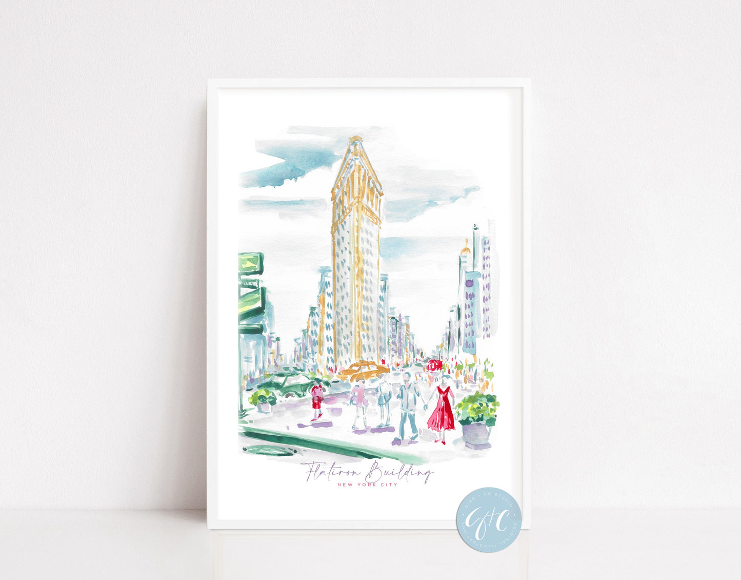 the Met, New York, Grand Central Station, Museum, Flatiron, Washington Square Park, travel art print