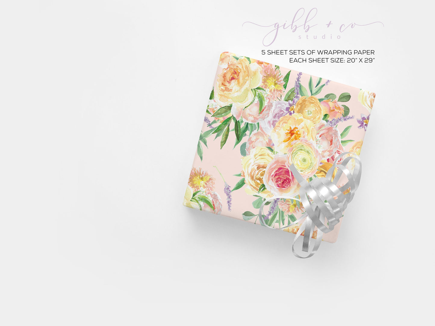 Floral wrapping paper