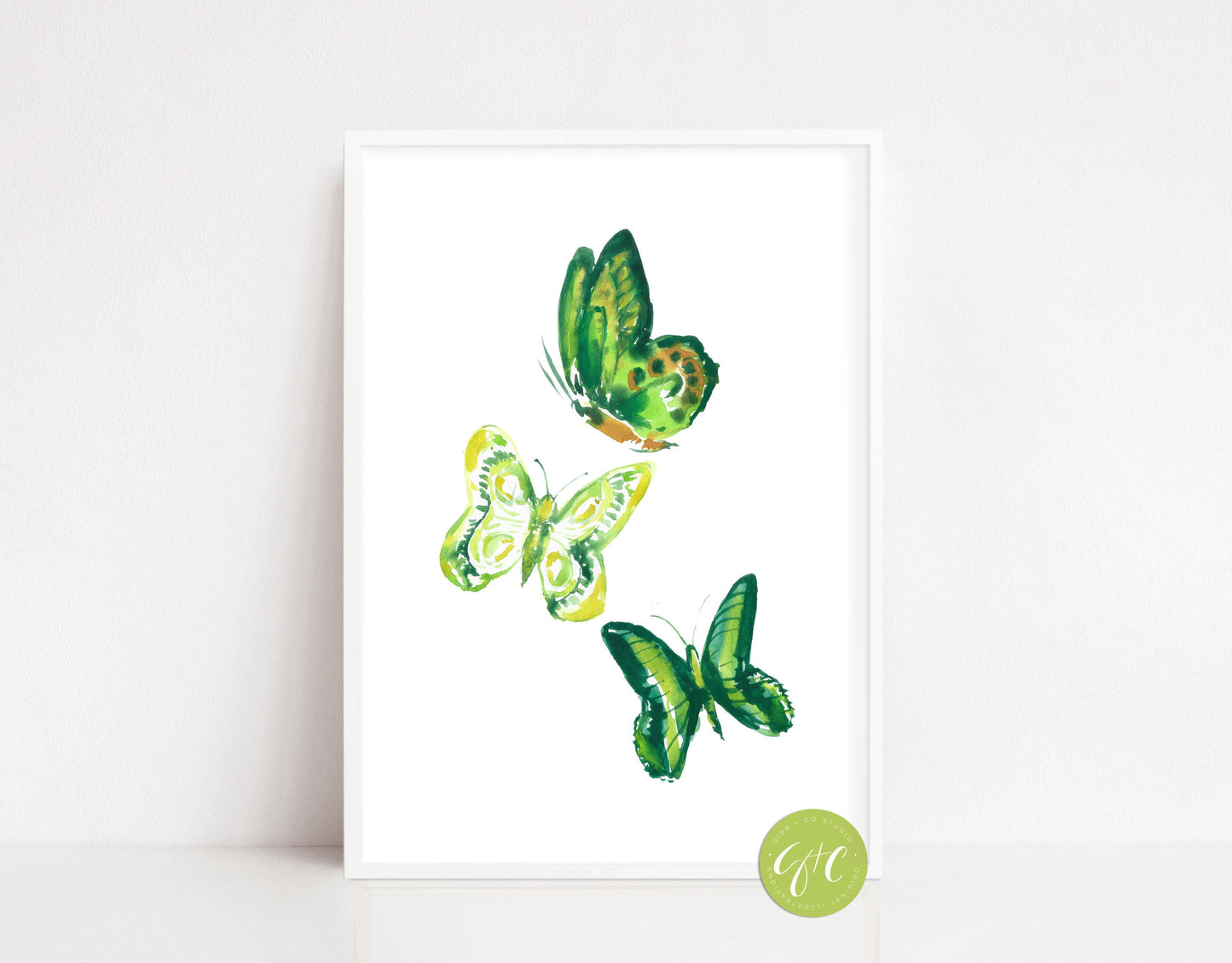 Butterfly art print, Papillon series, nursery art print