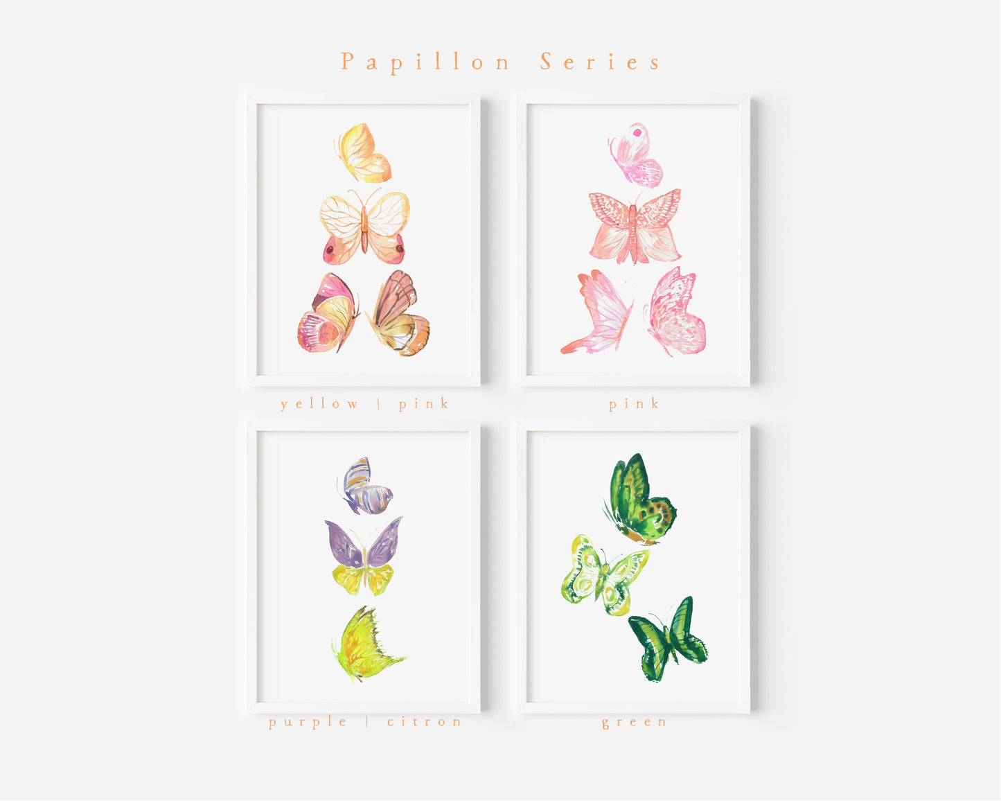 Butterfly art print, Papillon series, nursery art print