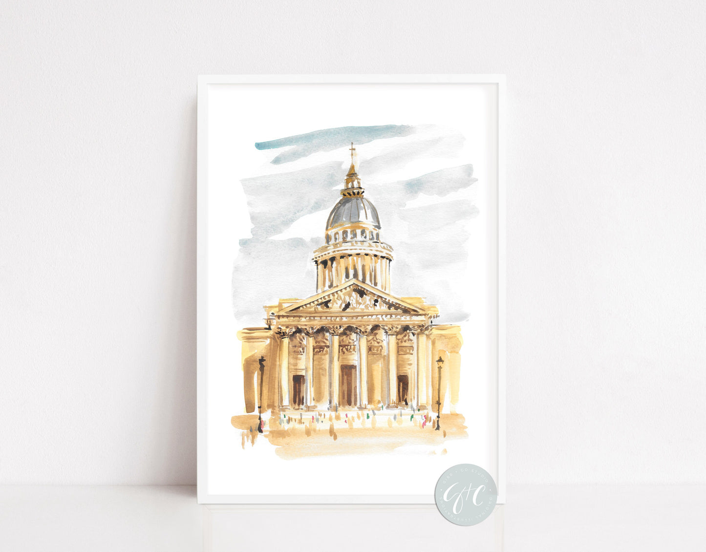 Notre Dame Paris travel art print, Paris architecture watercolor print, Paris wall art, Paris art print set, Paris Opera House, St Germain, travel art print