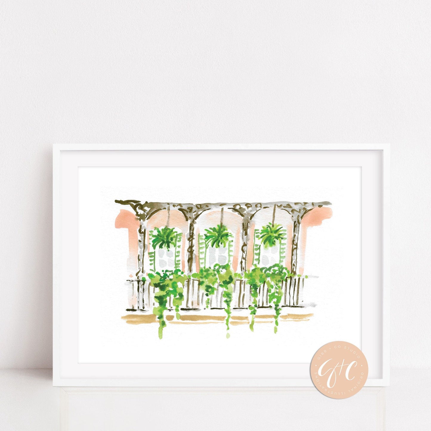 French Quarter Balcony art print, New Orleans, Louisiana travel art, travel art print