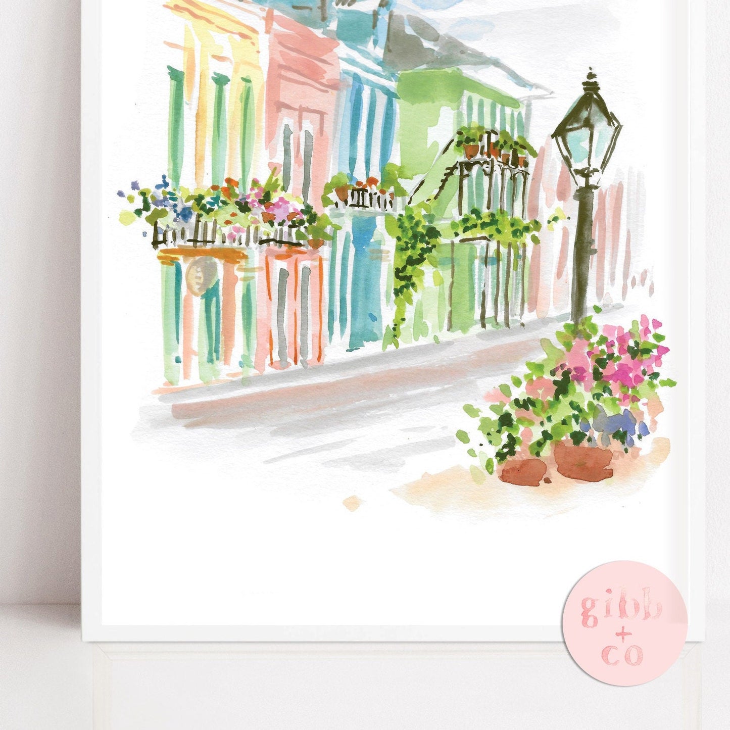 French Quarter, New Orleans, Louisiana travel art print