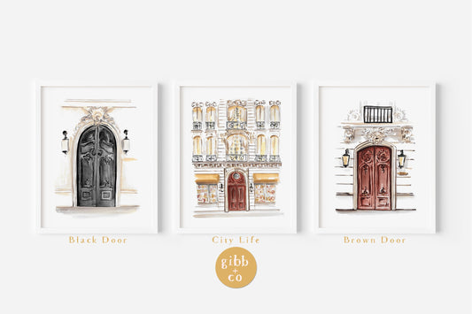 Paris Door art, carved door art, French architecture art print, Paris Architecture series, travel art print
