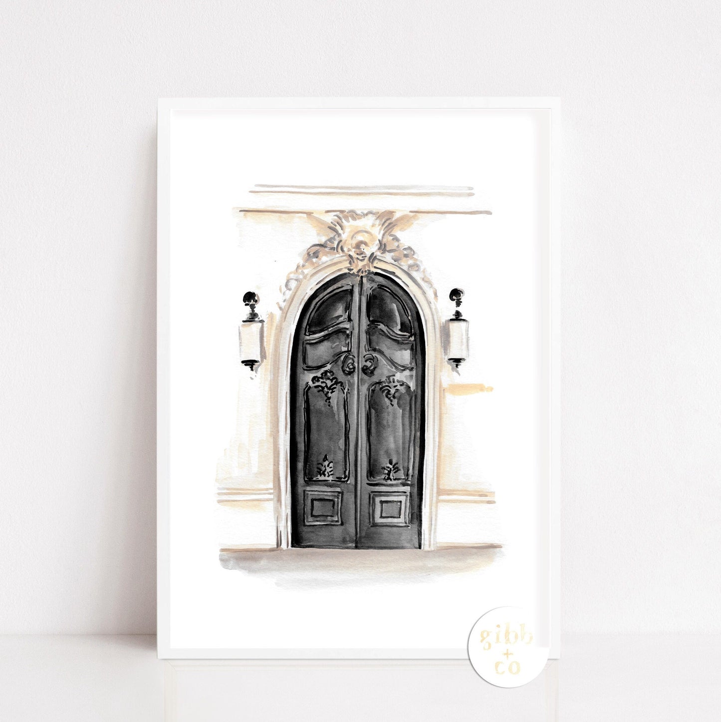 Paris Door art, carved door art, French architecture art print, Paris Architecture series, travel art print