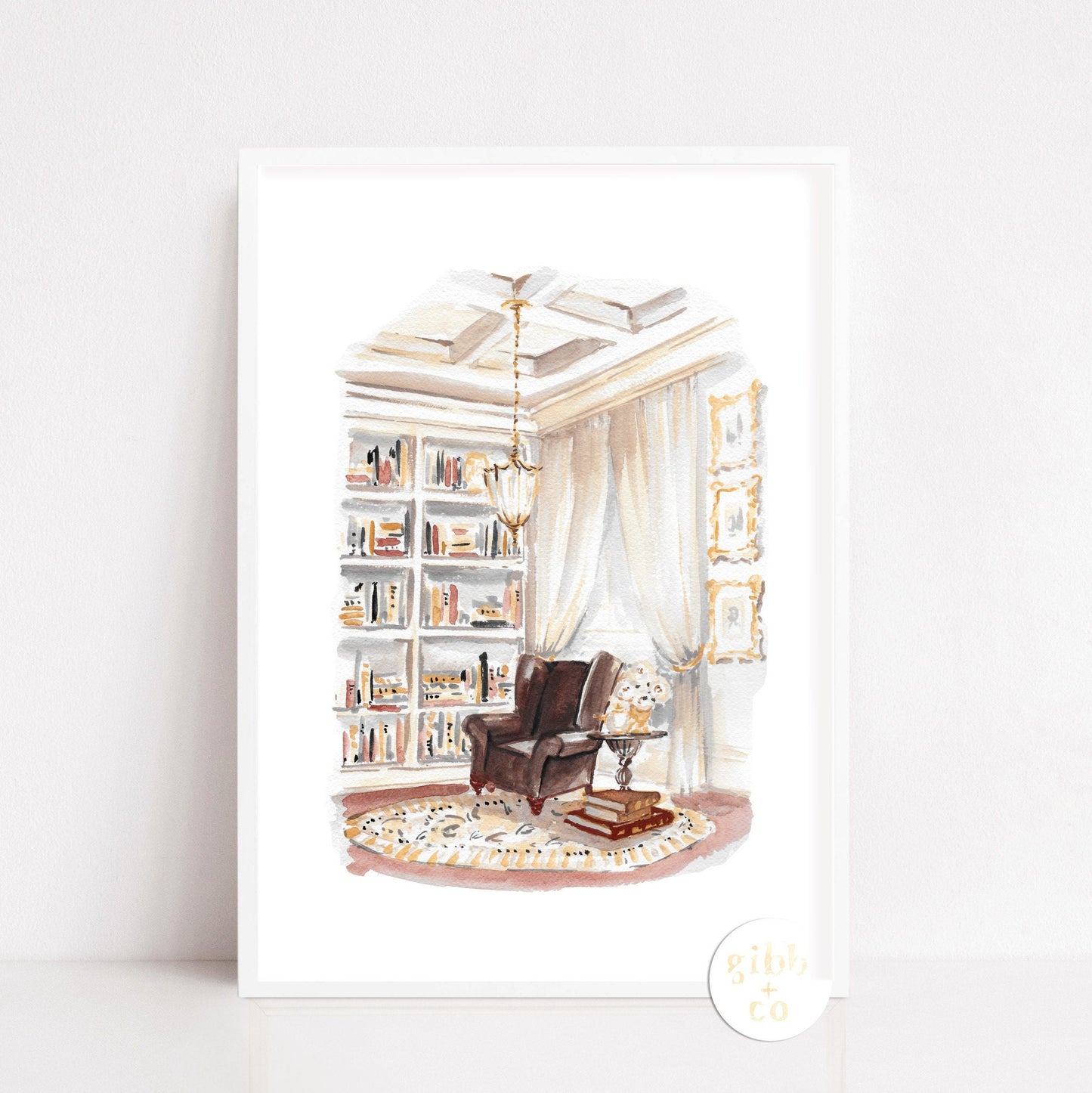 French Home series, Design art print, Breakfast in Bed, Book lovers, cozy dinner, travel art print