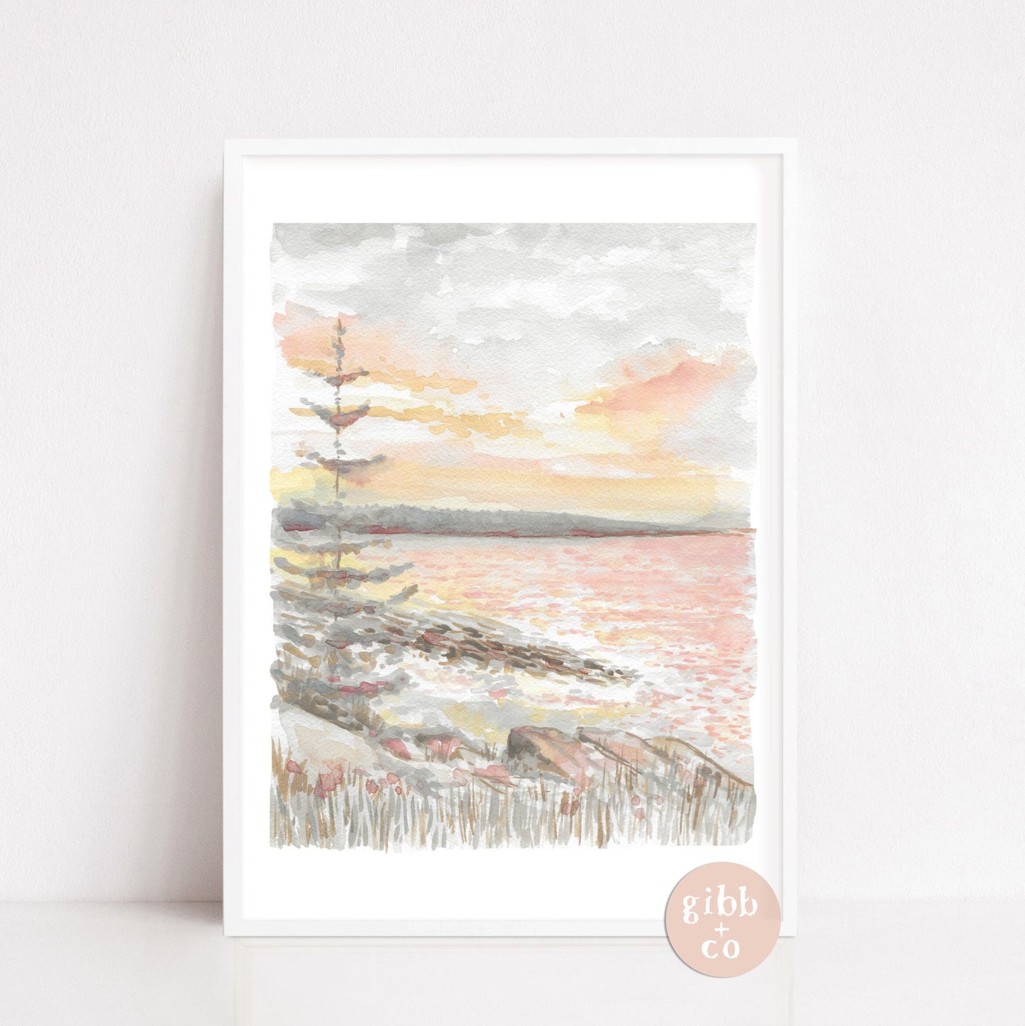 Sunrise, Acadia National Park, Cadillac Mountain, study series, travel art print