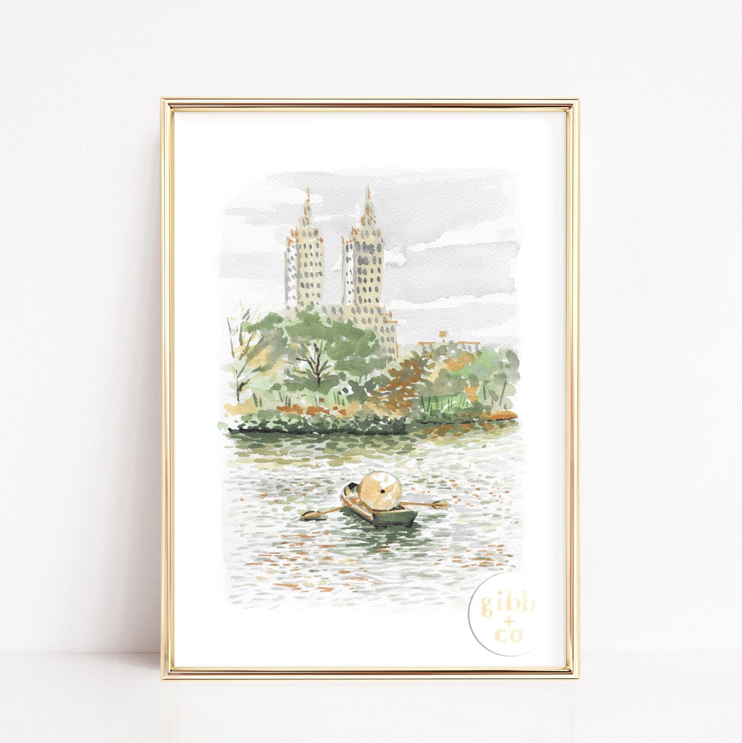 Travel art print, New York, Central Park, lunch at the Palm, architecture art print, travel art print