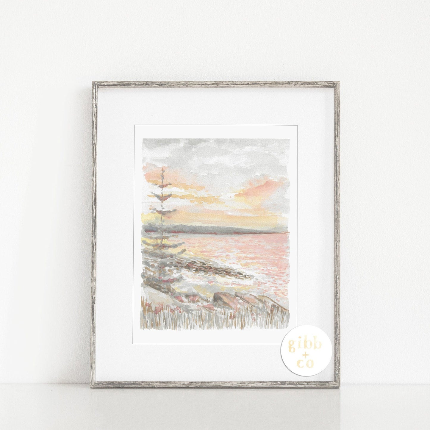 Sunrise, Acadia National Park, Cadillac Mountain, study series, travel art print