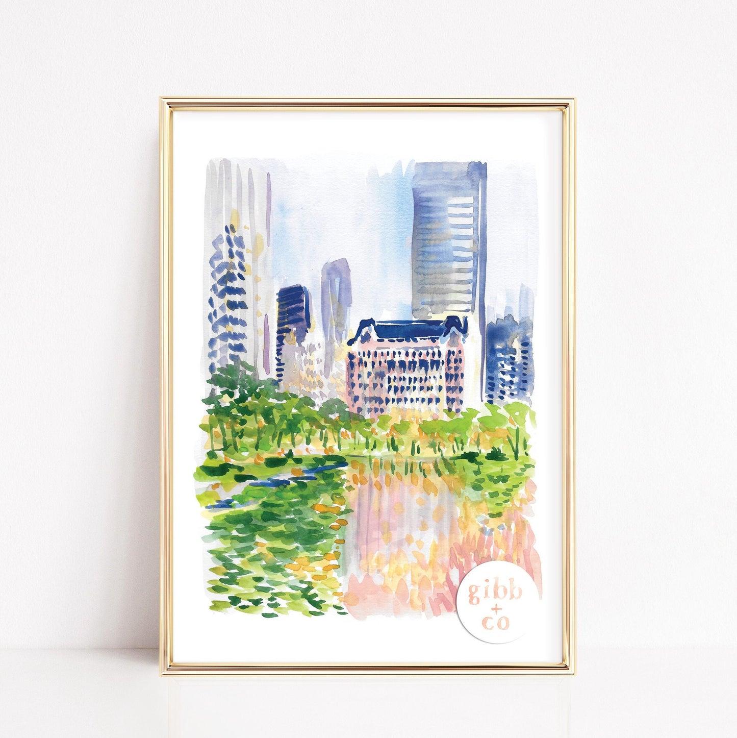 New York, Hotel Plaza, Central Park, Hotel Plaza, New York Travel poster, New York travel art print, travel art print