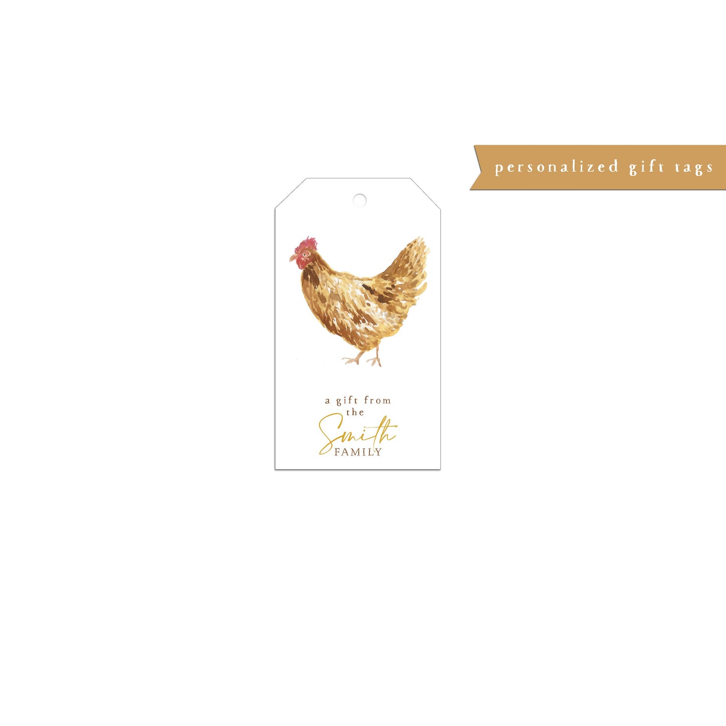 Personalized gift tag, gift tags, personalized gift tags, chicken, farm fresh, set of gift tags, personalized tags, paper products