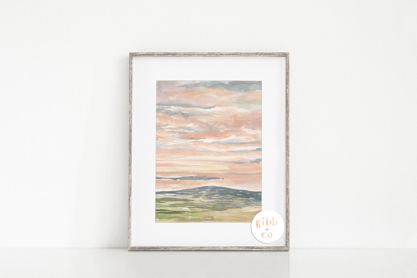 Sunrise over Cadillac Mountain, Maine travel art, Acadia National Park art, Seascape art print, travel art print