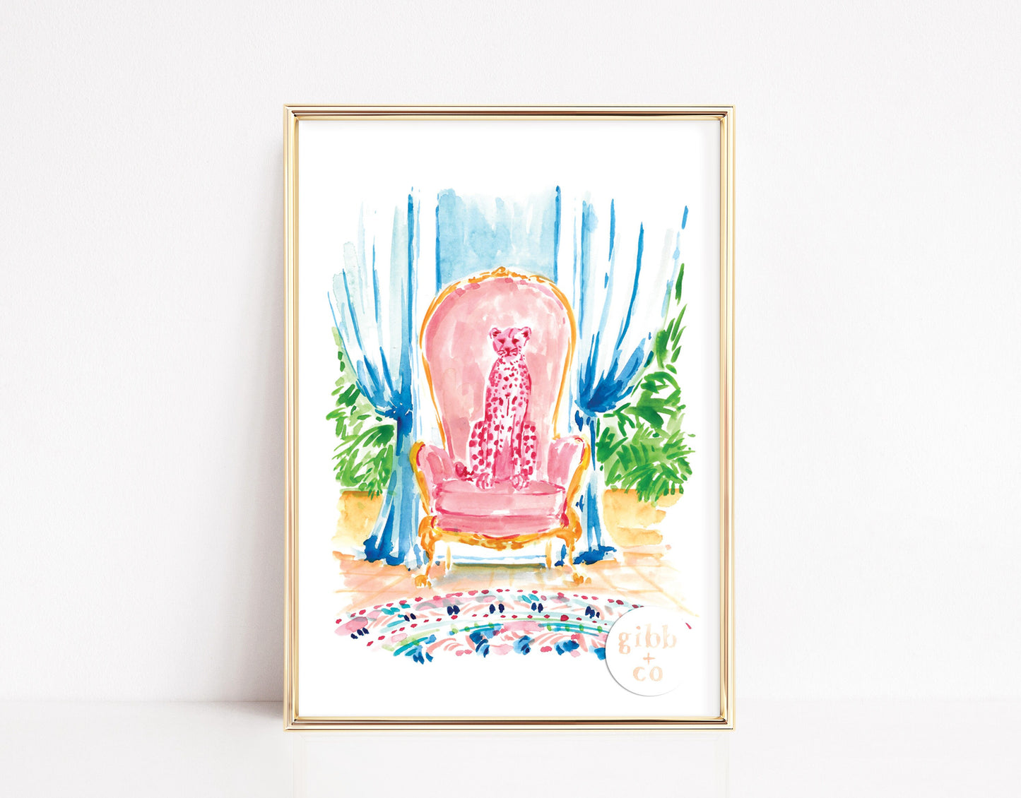 Peacock art print, Cheetah, Peacock, Parrot, Tiger, chinoiserie art print