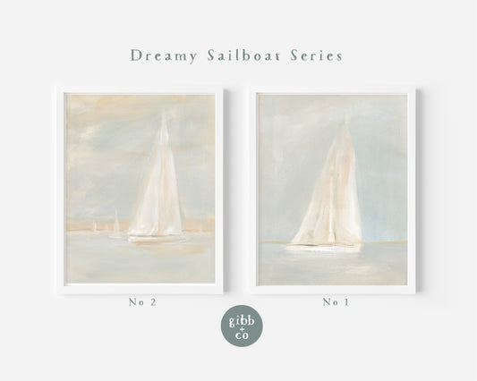 Sailboat art print series, Coastal art print, nursery art print