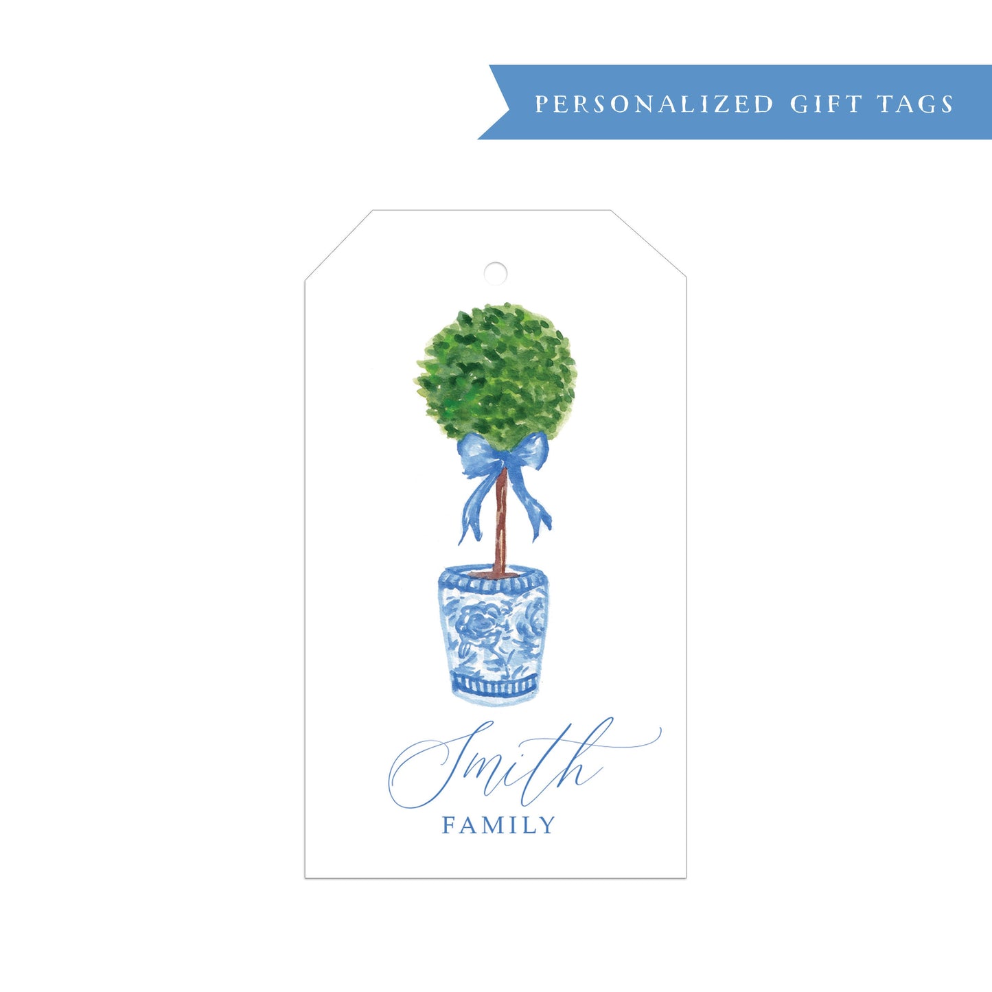 Chinoiserie topiary Personalized gift tag, gift tags, personalized gift tags, set of gift tags, personalized tags, paper products