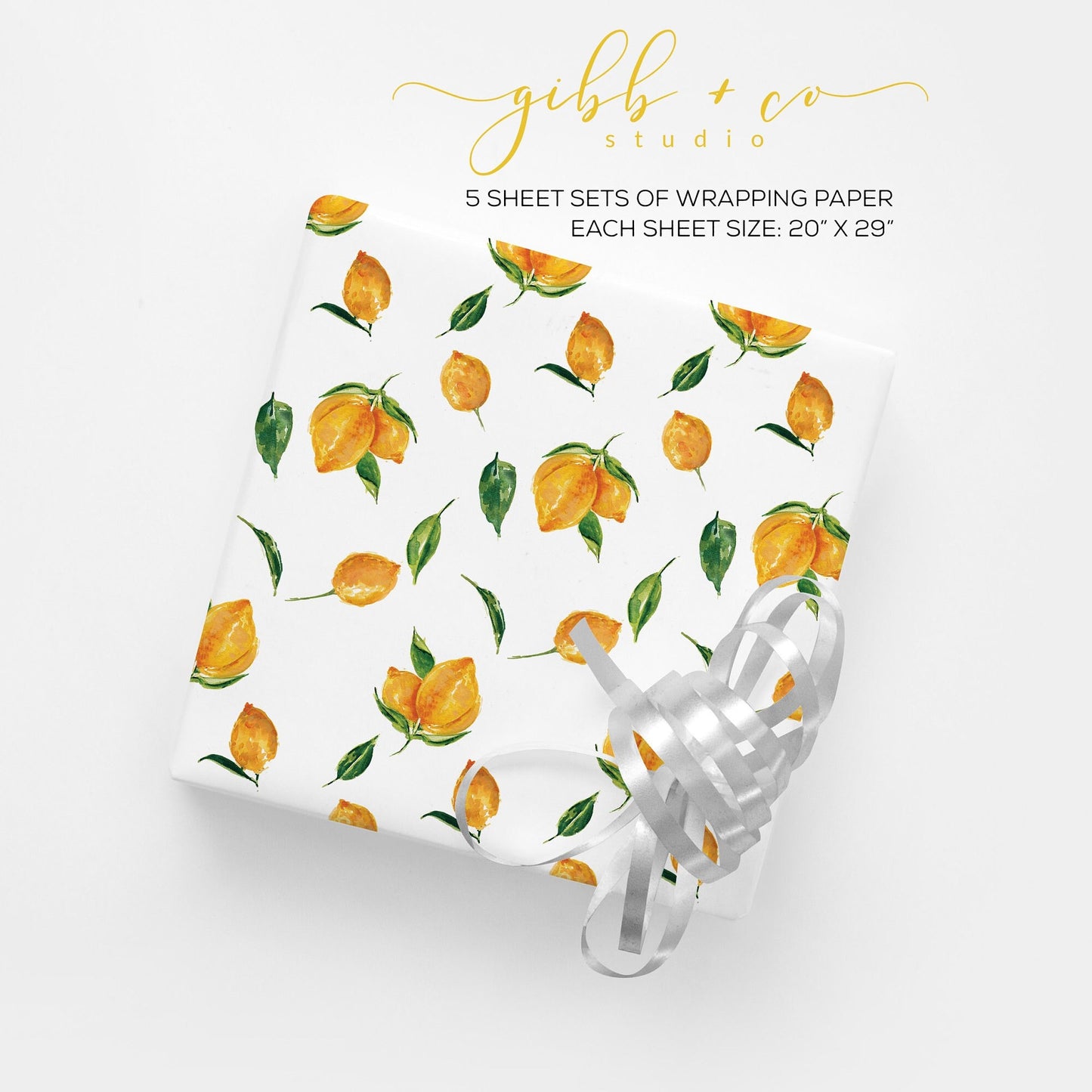 Amalfi lemons wrapping paper