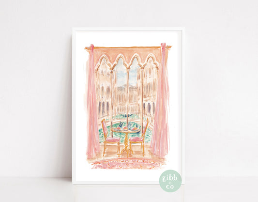 Venice travel art, Italy art print, watercolor art print, Italian art, Canal travel watercolor, Italy coast, travel art print
