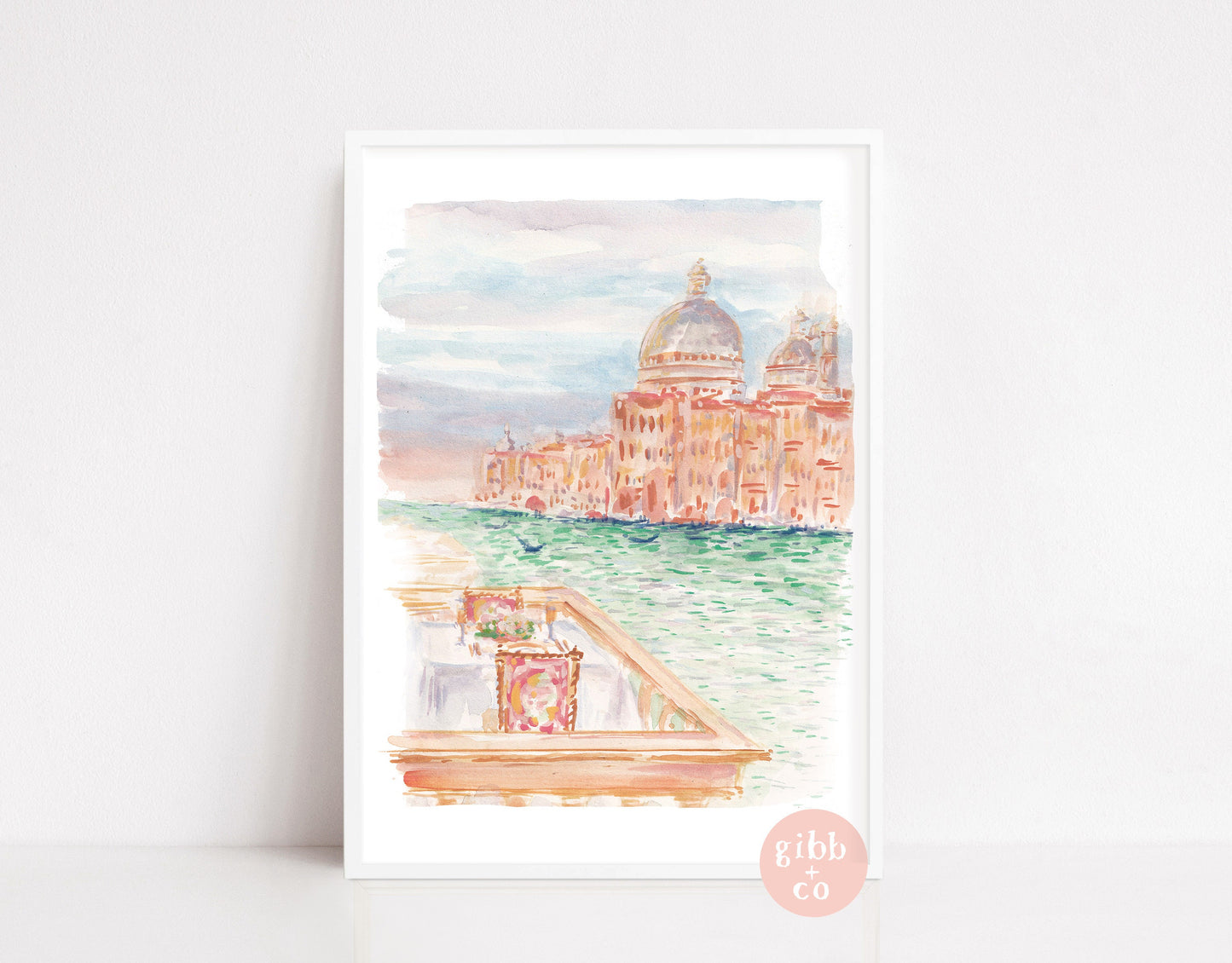 Venice travel art, Italy art print, watercolor art print, Italian art, Canal travel watercolor, Italy coast, travel art print