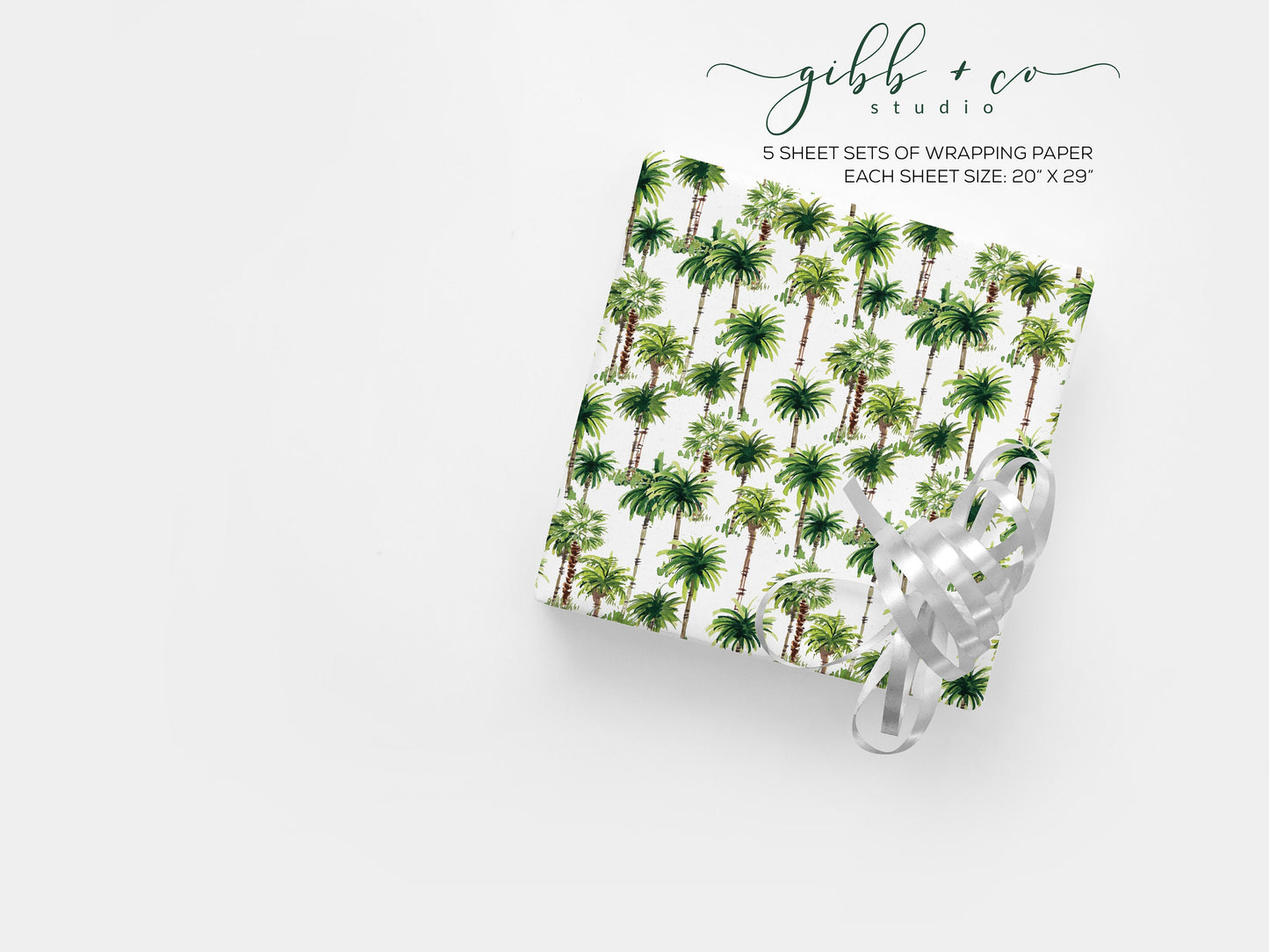 Palms wrapping paper