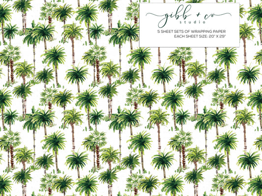 Palms wrapping paper